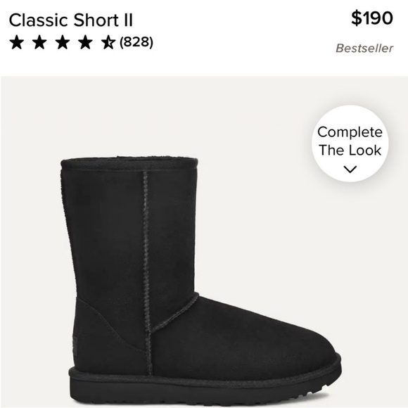 UGG Classic Short Black Pull On Boots Size 9 - Picture 13 of 13